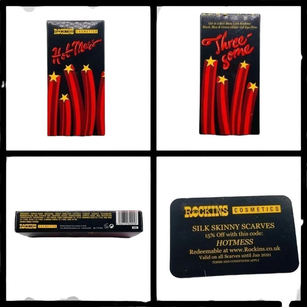 Rockins HotMess Threesome Glitter Gel Pens